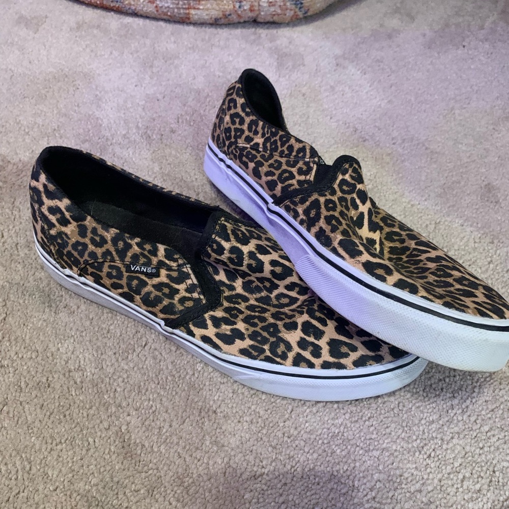 Vans Animal Print Slip-On Shoes